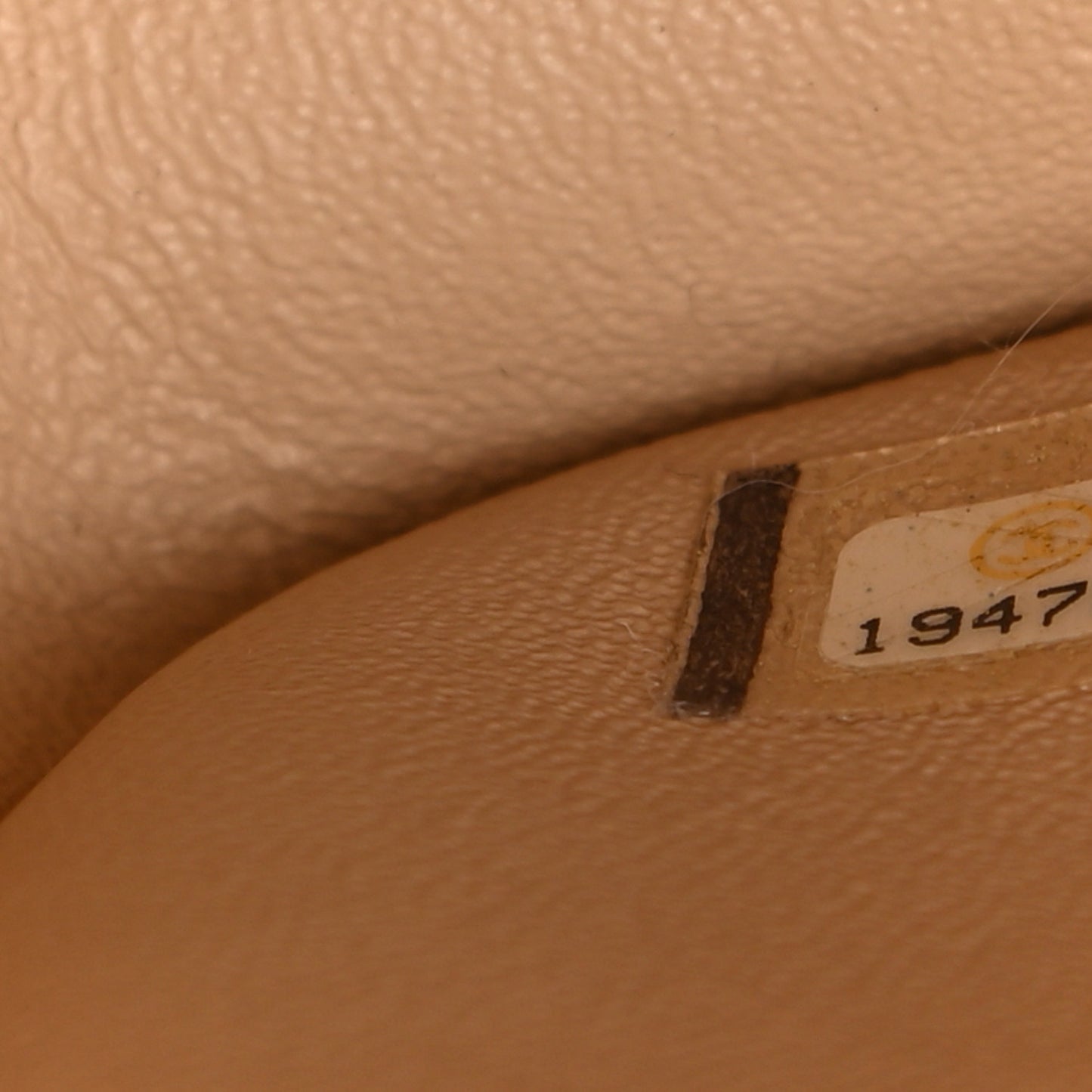 Lambskin Quilted Jumbo Double Flap Beige