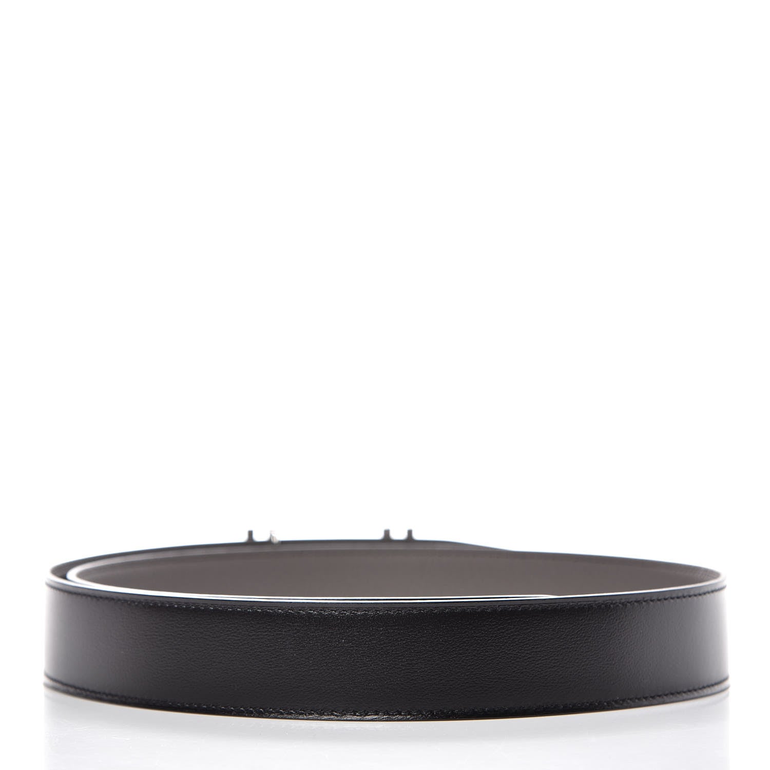 Hermes Box Togo 32mm Au Carre H Belt 90 Black Etain 3 of 7