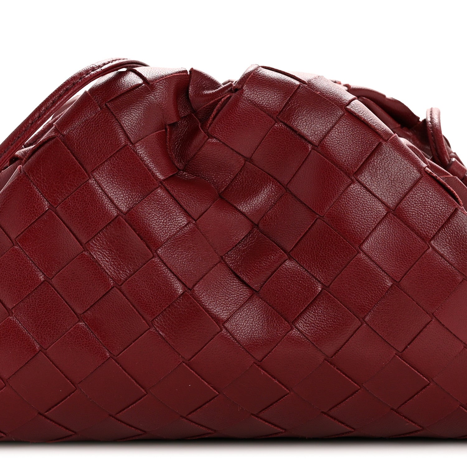 Bottega Veneta Nappa Intrecciato The Mini Pouch Bordeaux 8 of 10