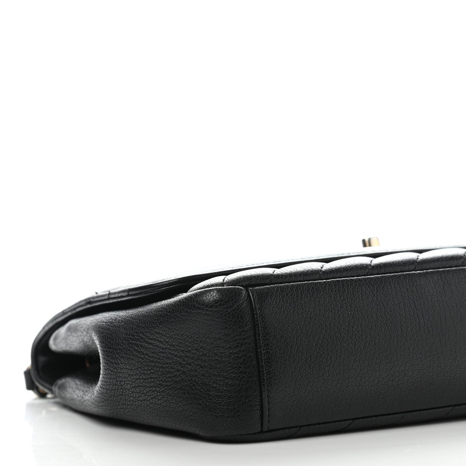 Chanel Goatskin Diagonal Quilted Small Flap Black 7 of 12