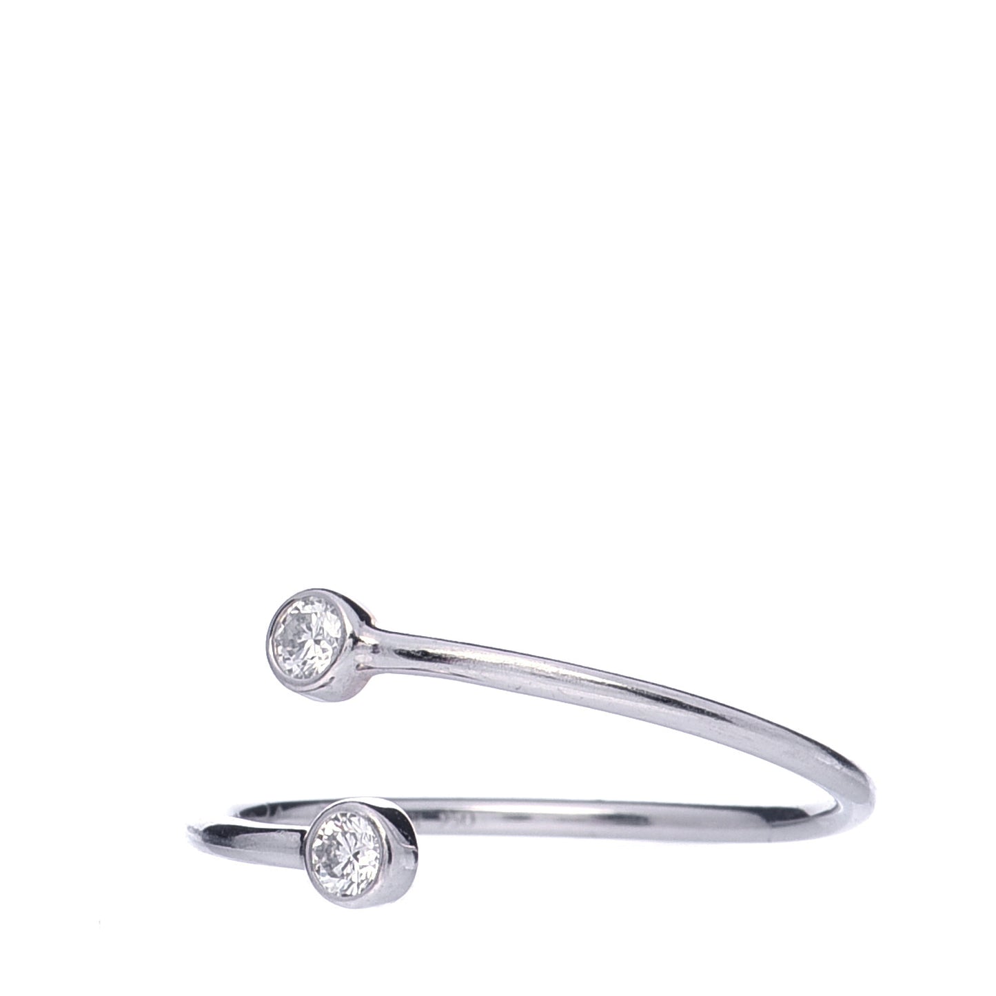 Platinum Diamond Elsa Peretti Hoop Ring 52 6