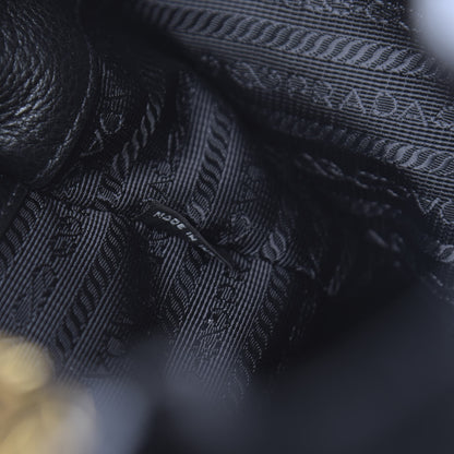Prada Vitello Daino Tote Black 7 of 10