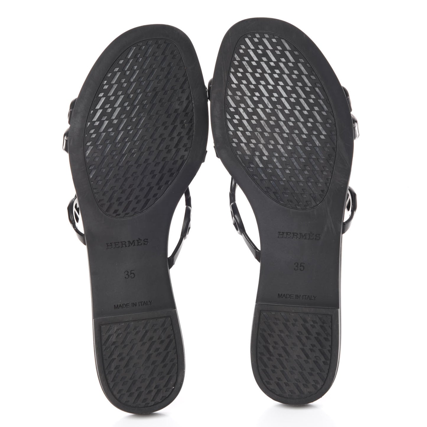 Rubber Chaine d'Ancre Rivage Sandals 35 Black