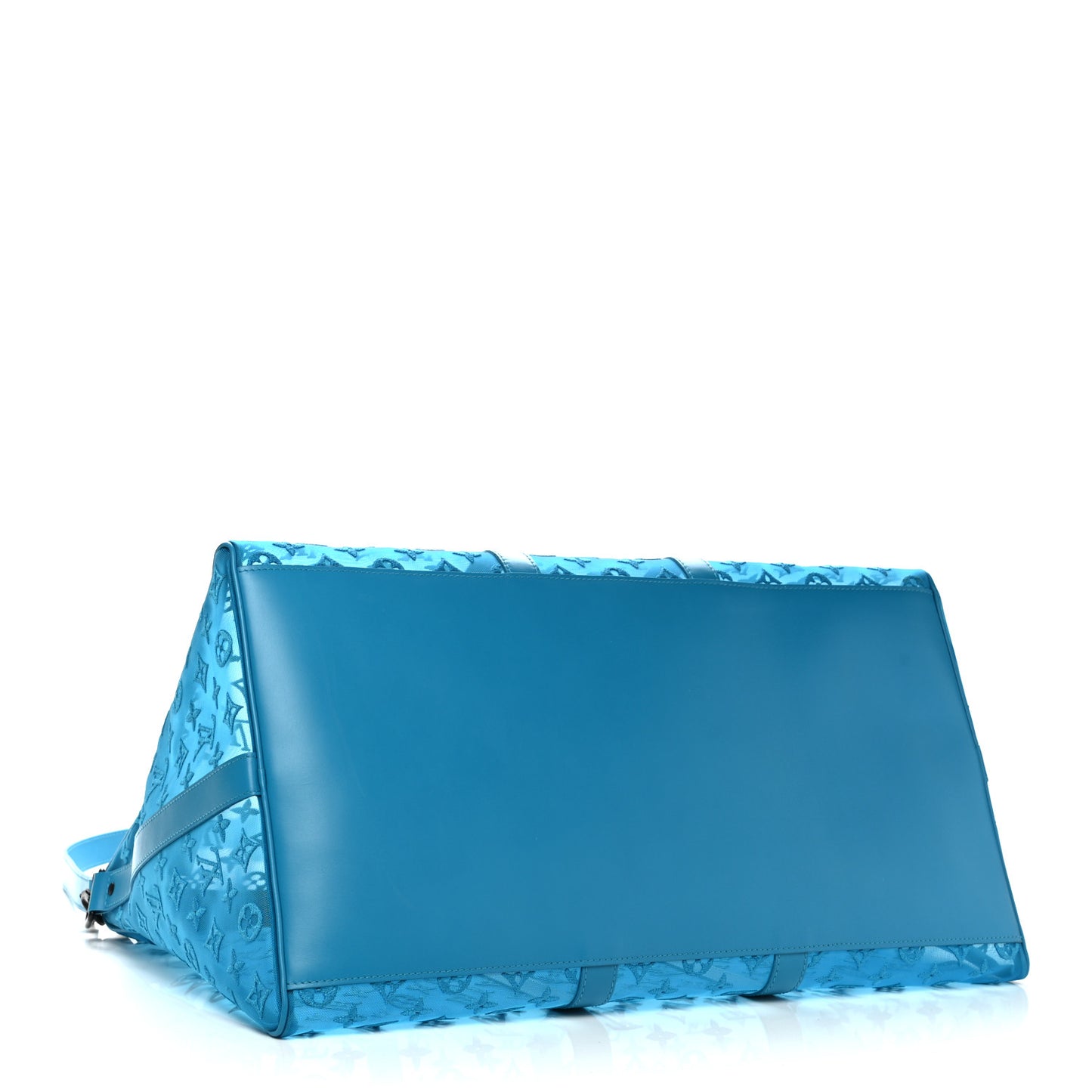 Monogram See Through Keepall Triangle Bandouliere 50 Turquoise