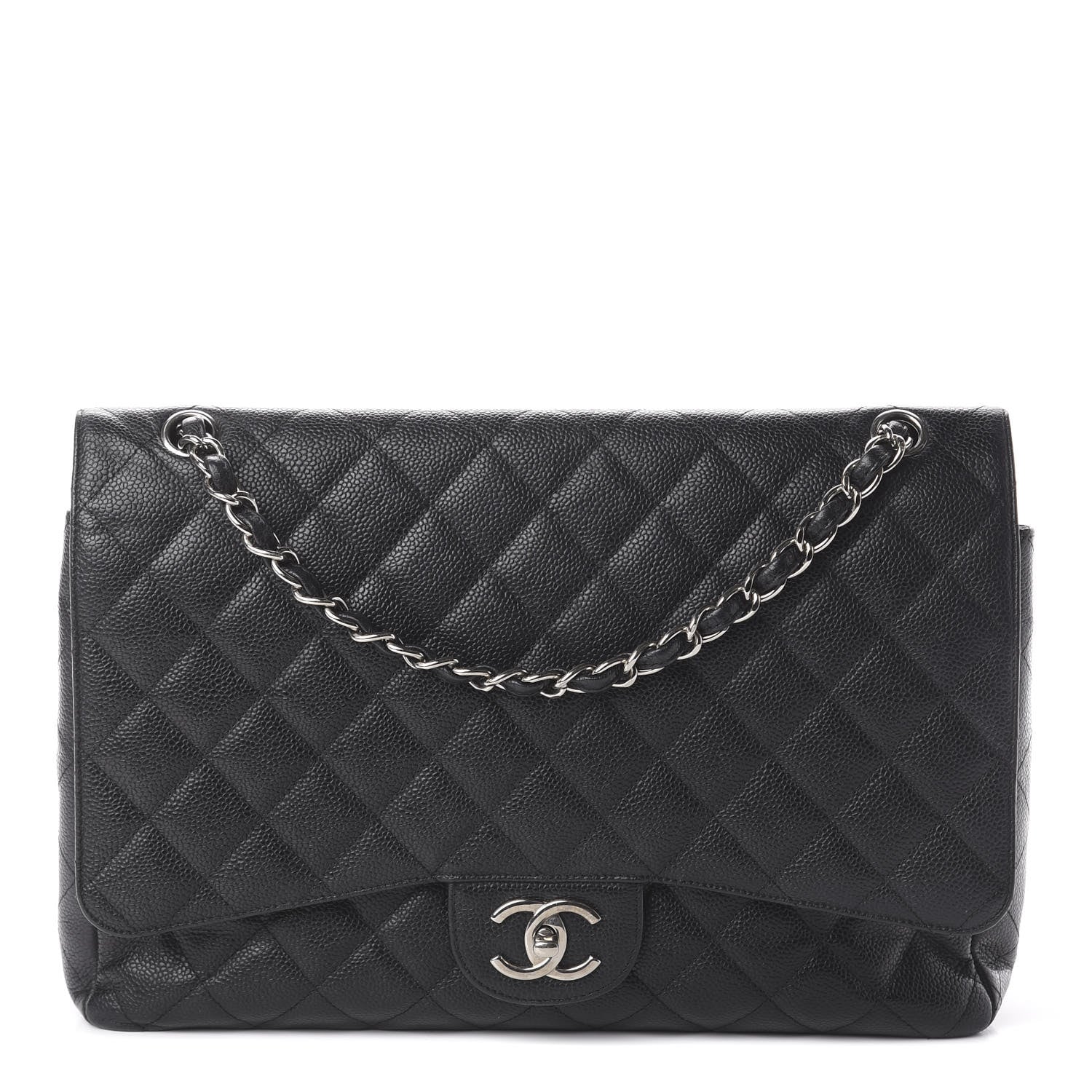 Chanel Caviar Quilted Maxi Double Flap Black 1 of 9