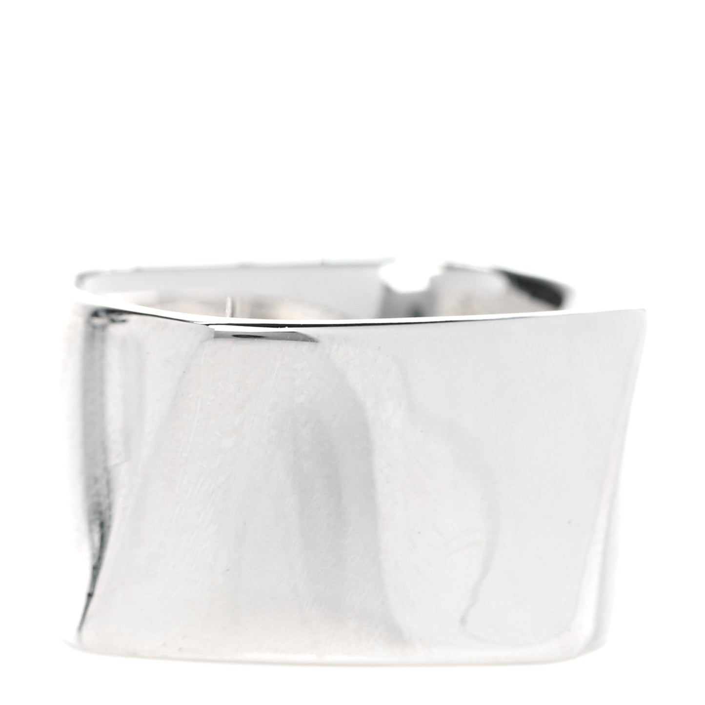 Sterling Silver Frank Gehry Torque Wide Band Ring 53 6.25
