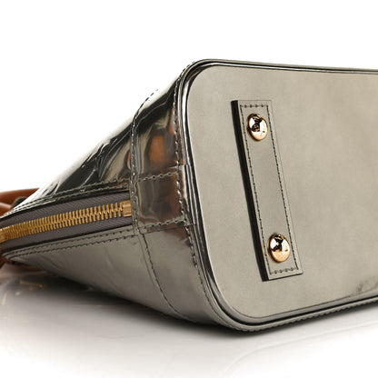 Louis Vuitton Vernis Alma BB Gris Metal 8 of 10
