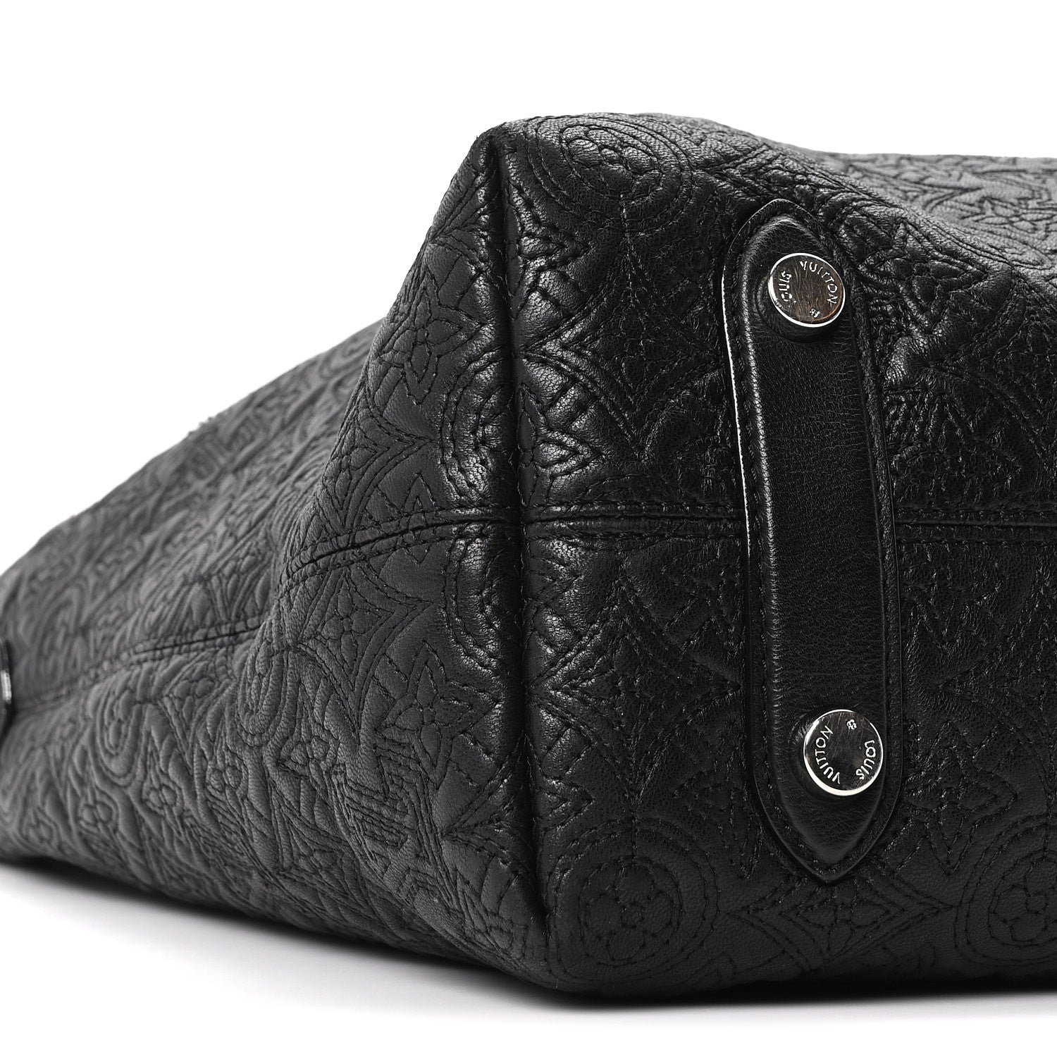 Louis Vuitton Monogram Lambskin Antheia Hobo PM Black 7 of 8