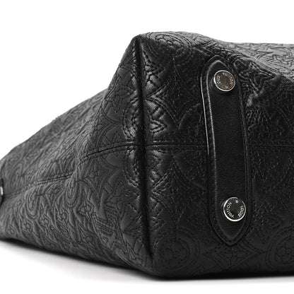 Louis Vuitton Monogram Lambskin Antheia Hobo PM Black 7 of 8