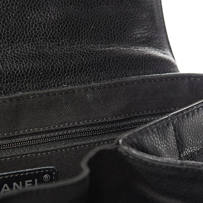 Chanel Caviar Quilted Timeless Accordion Flap Black 10 of 14