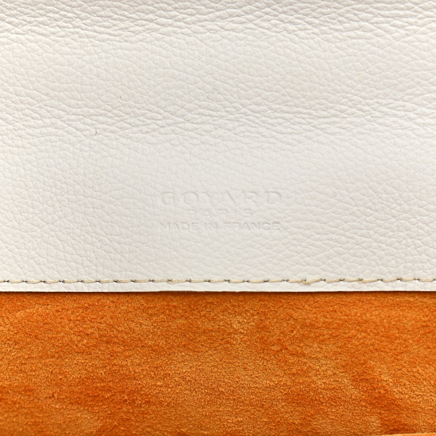 Goyardine Alexandre III Bag White