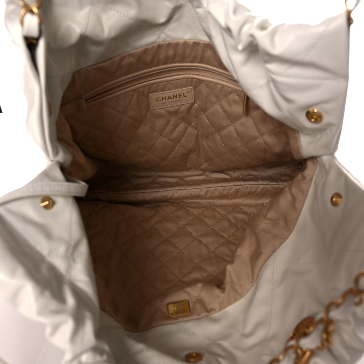 Chanel Calfskin Quilted Chanel 22 White 5 of 9