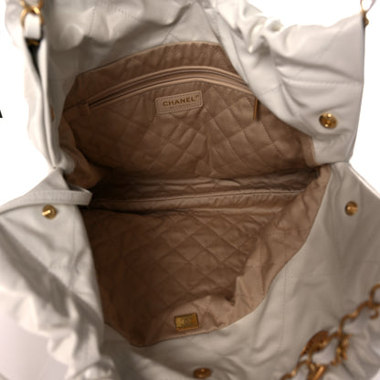 Chanel Calfskin Quilted Chanel 22 White 5 of 9