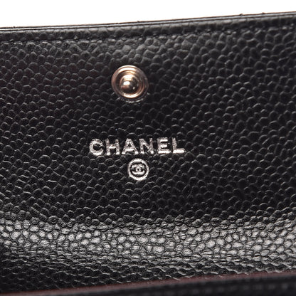 Chanel Caviar Quilted Flap Card Holder Black 6 of 9