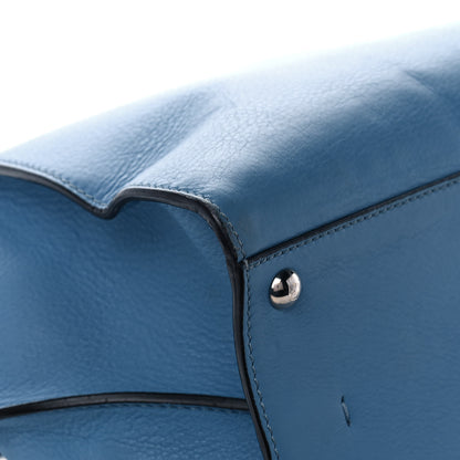 Fendi Vitello Dolce Croc Tail Petite 3Jours Tote Light Blue 12 of 16