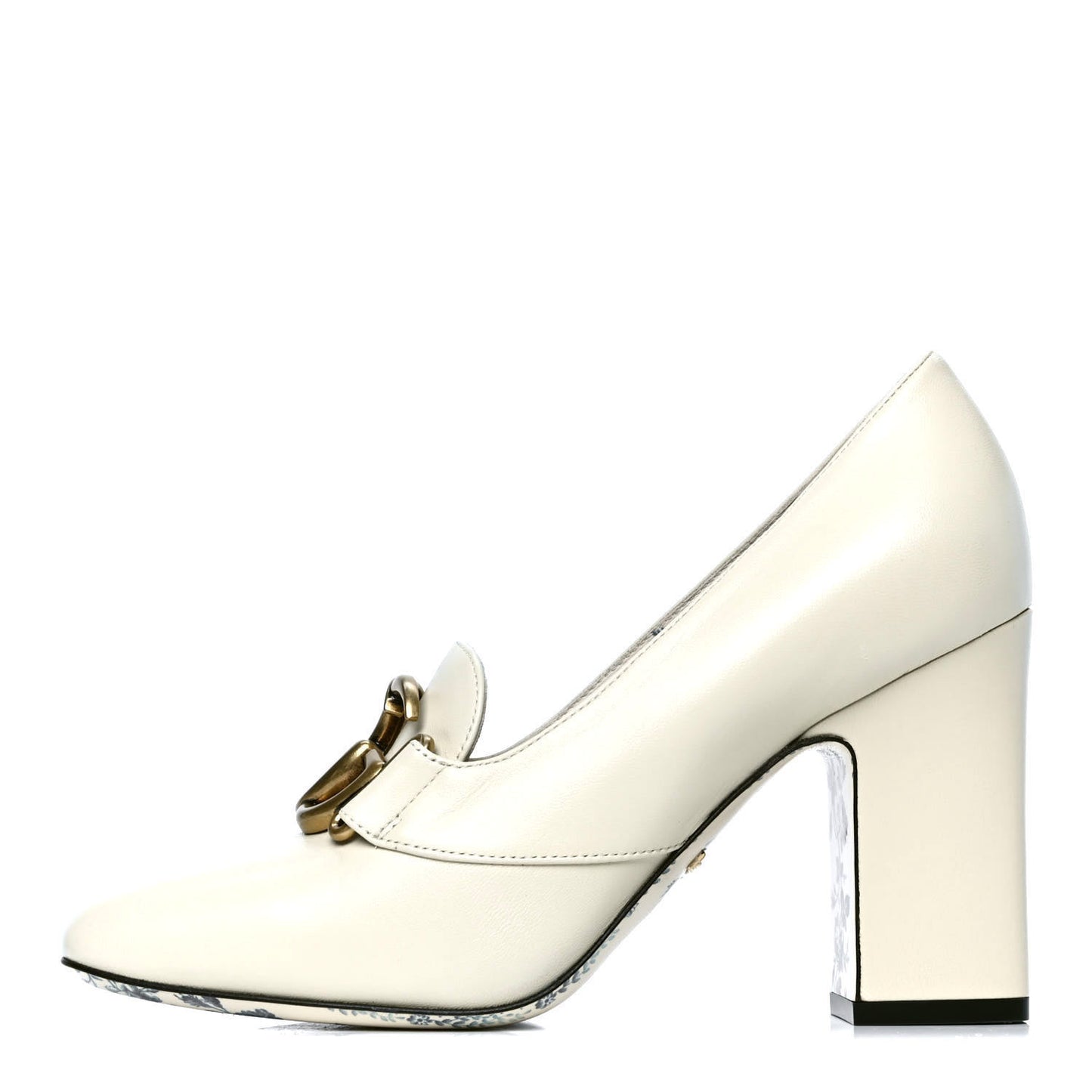 Malaga Kid GG Victoire 95mm Loafer Pumps 37 Vintage White