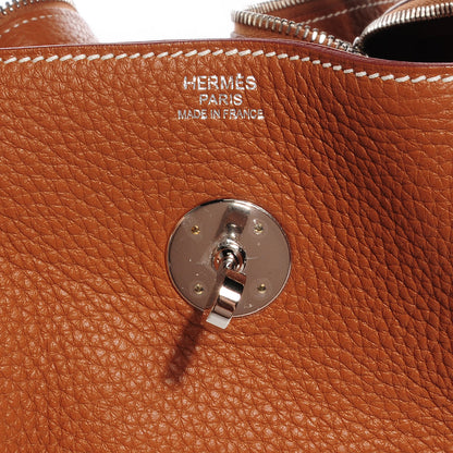 Hermes Taurillon Clemence Lindy 30 Gold 5 of 13