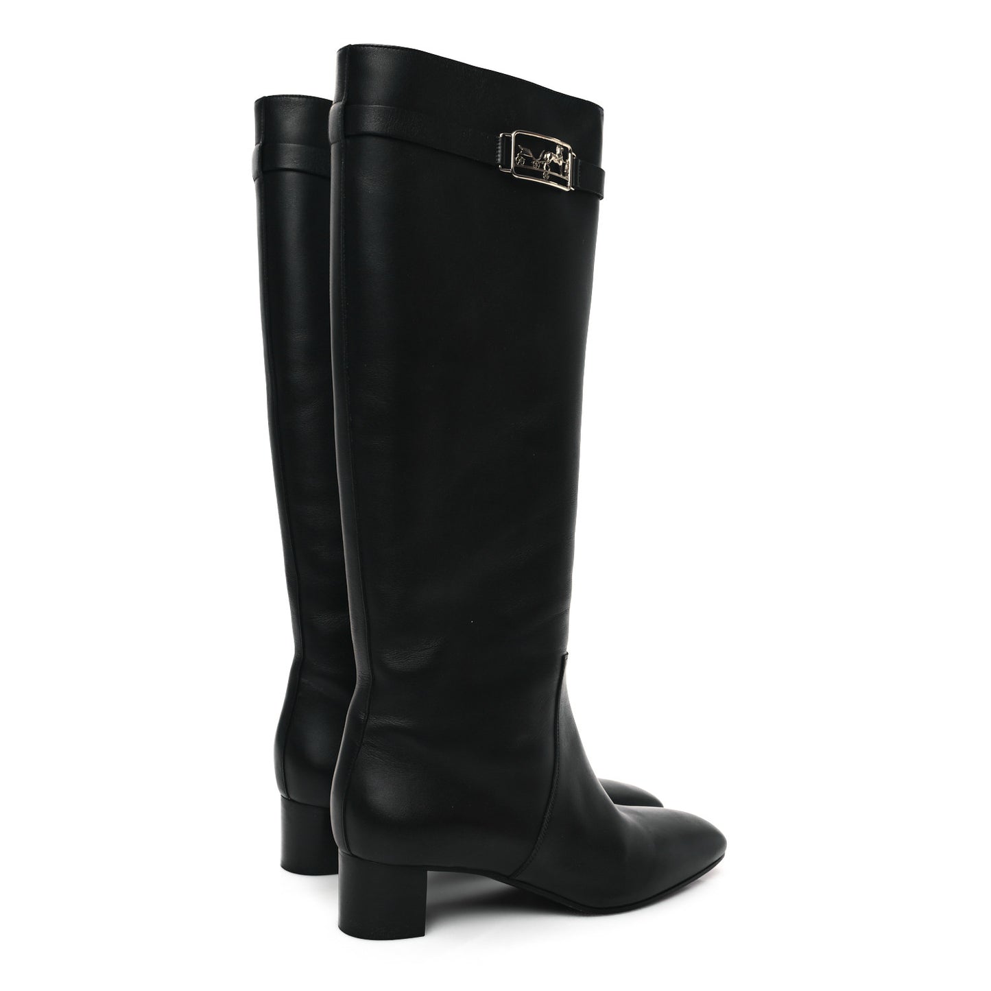 Calfskin Versailles Boots 39 Black