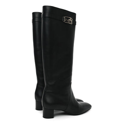 Hermes Calfskin Versailles Boots 39 Black 4 of 10