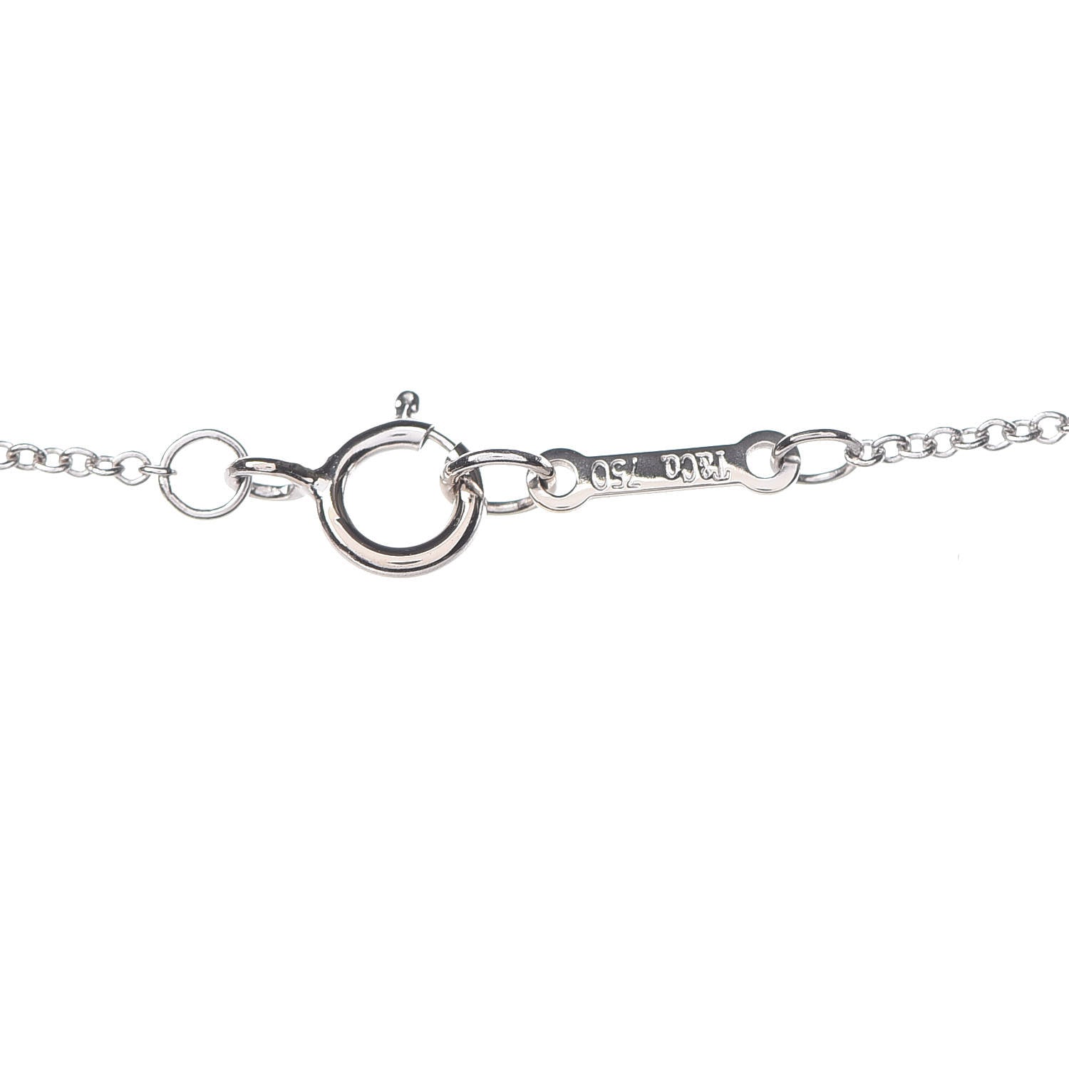 Tiffany 18K White Gold Diamond Small Paloma Picasso Loving Heart Necklace 5 of 7