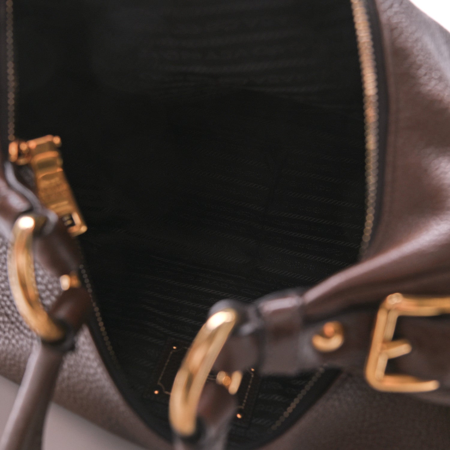 Prada Vitello Daino Hobo Bruciato 4 of 9
