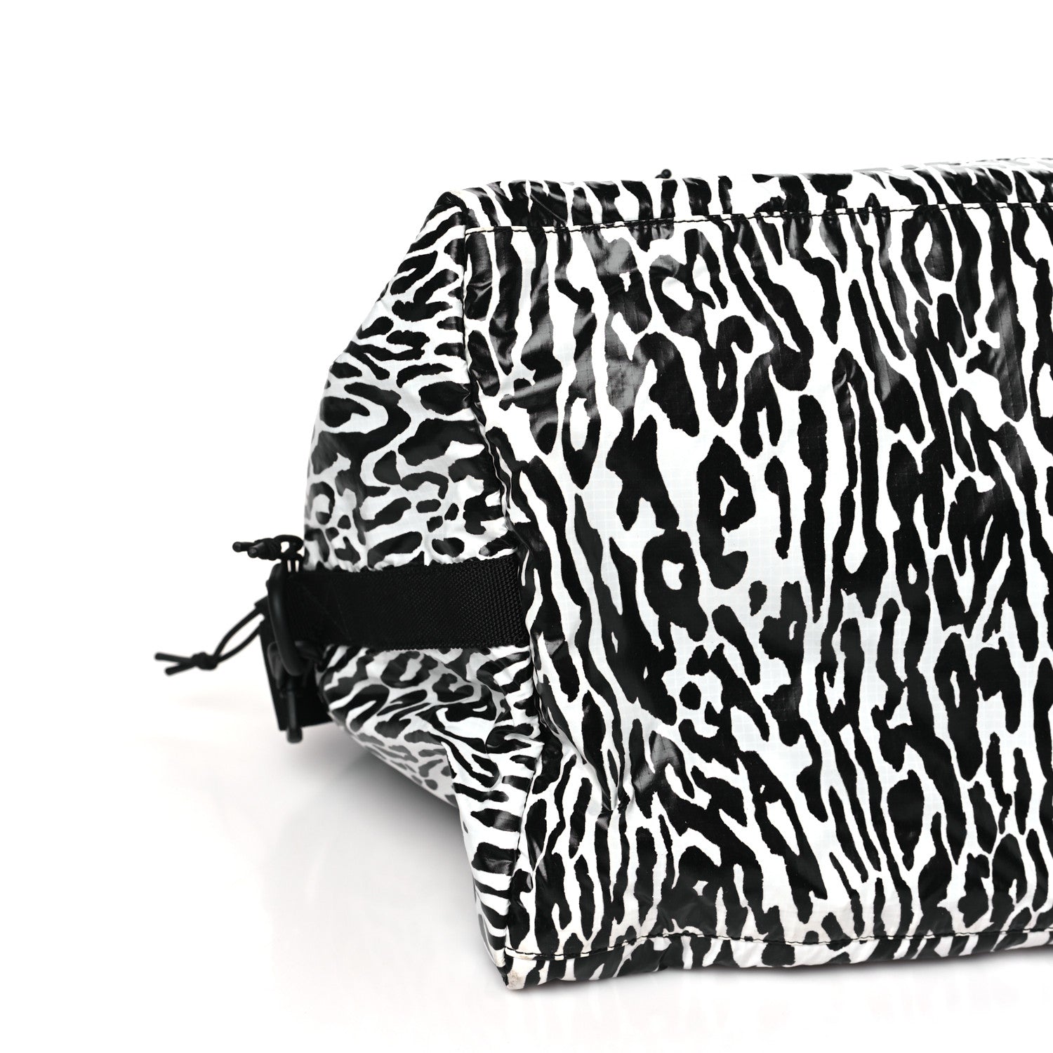 Saint Laurent Nylon Nuxx Leopard Ripstop Duffle Black White 8 of 9