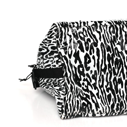 Saint Laurent Nylon Nuxx Leopard Ripstop Duffle Black White 8 of 9