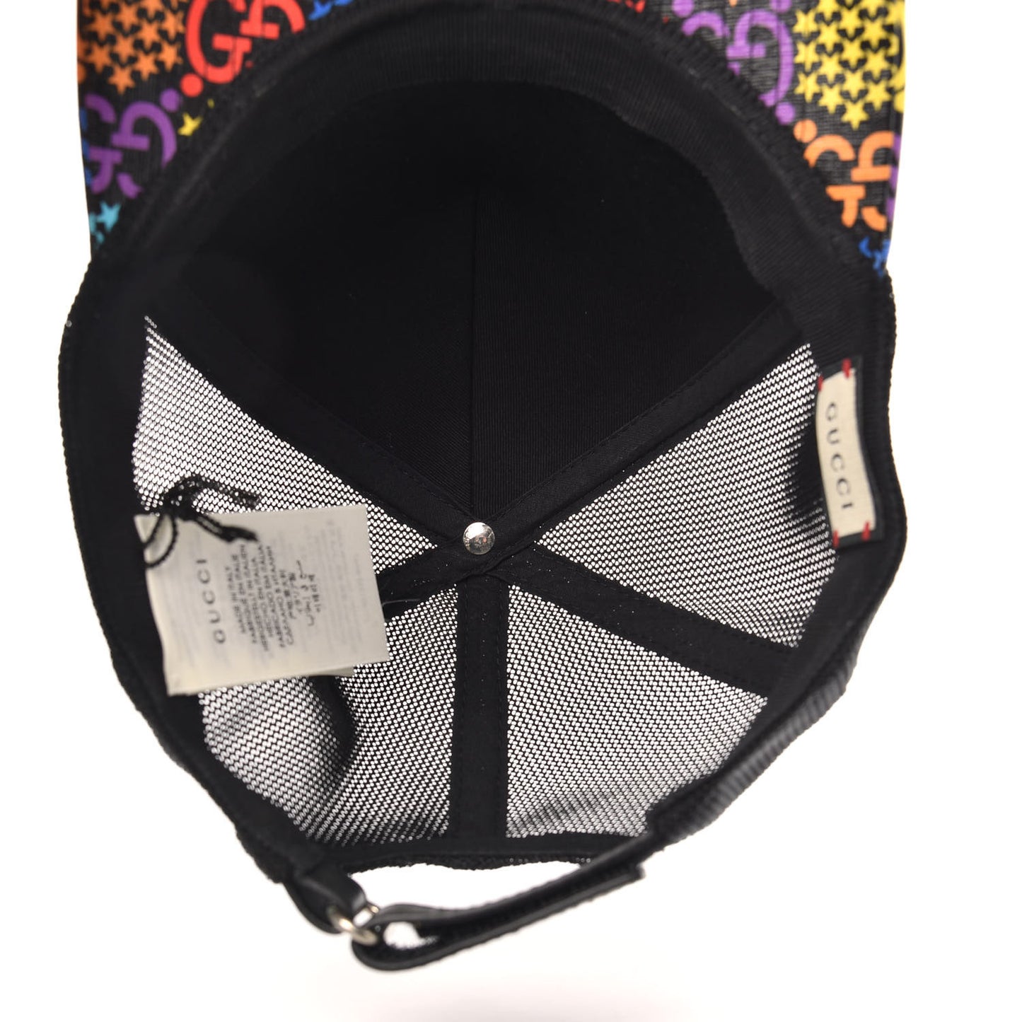 GG Supreme Monogram Psychedelic Baseball Hat XL 60 Black