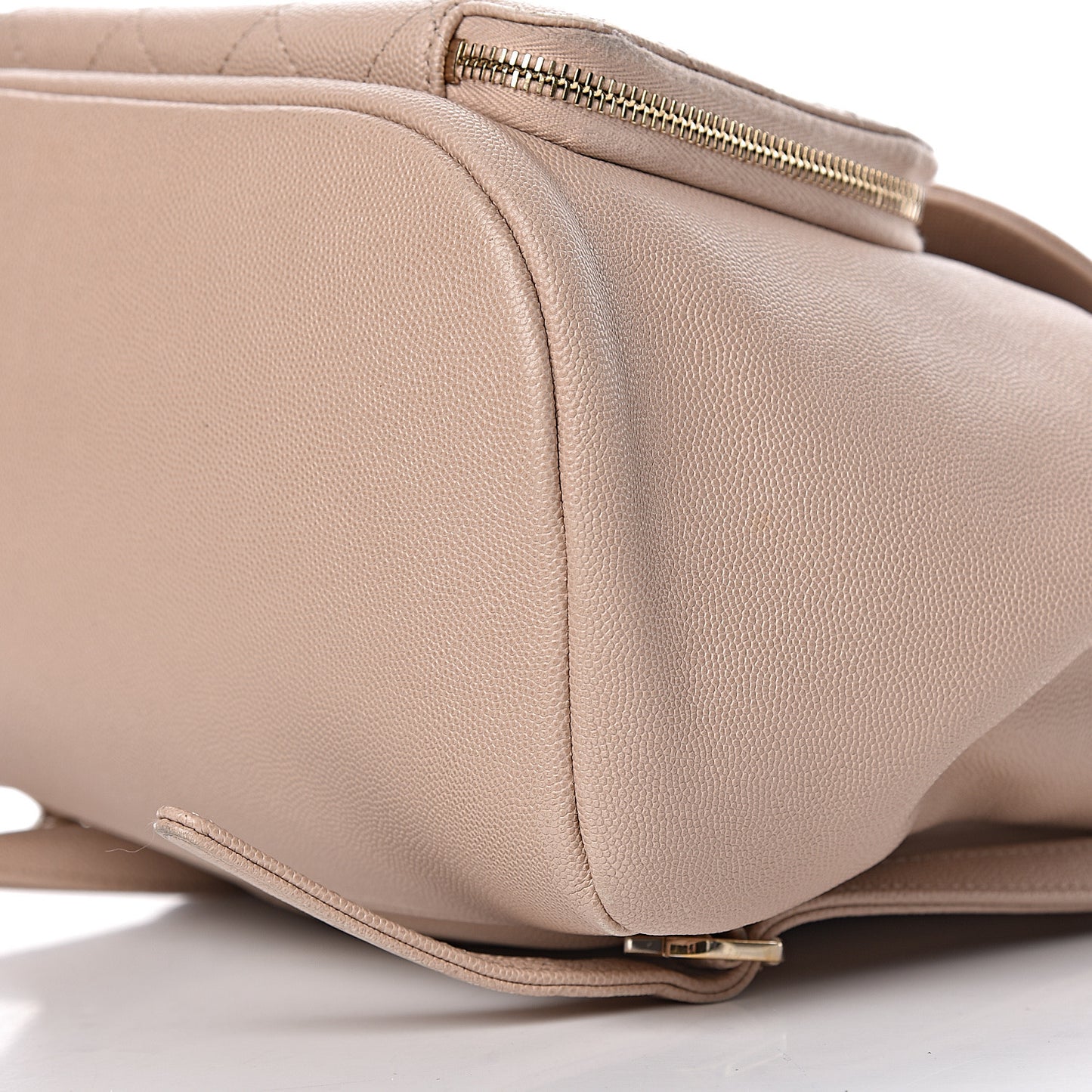 Caviar Quilted Business Affinity Backpack Beige