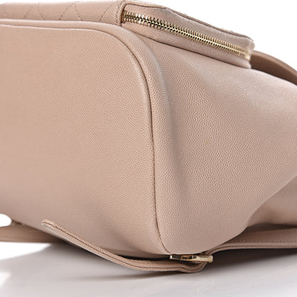 Chanel Caviar Quilted Business Affinity Backpack Beige 13 of 19