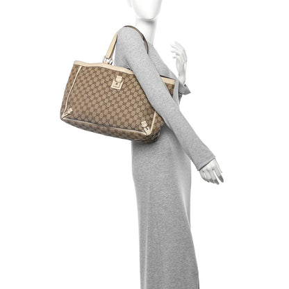 Gucci Monogram Large Abbey Tote Off White 2 of 14