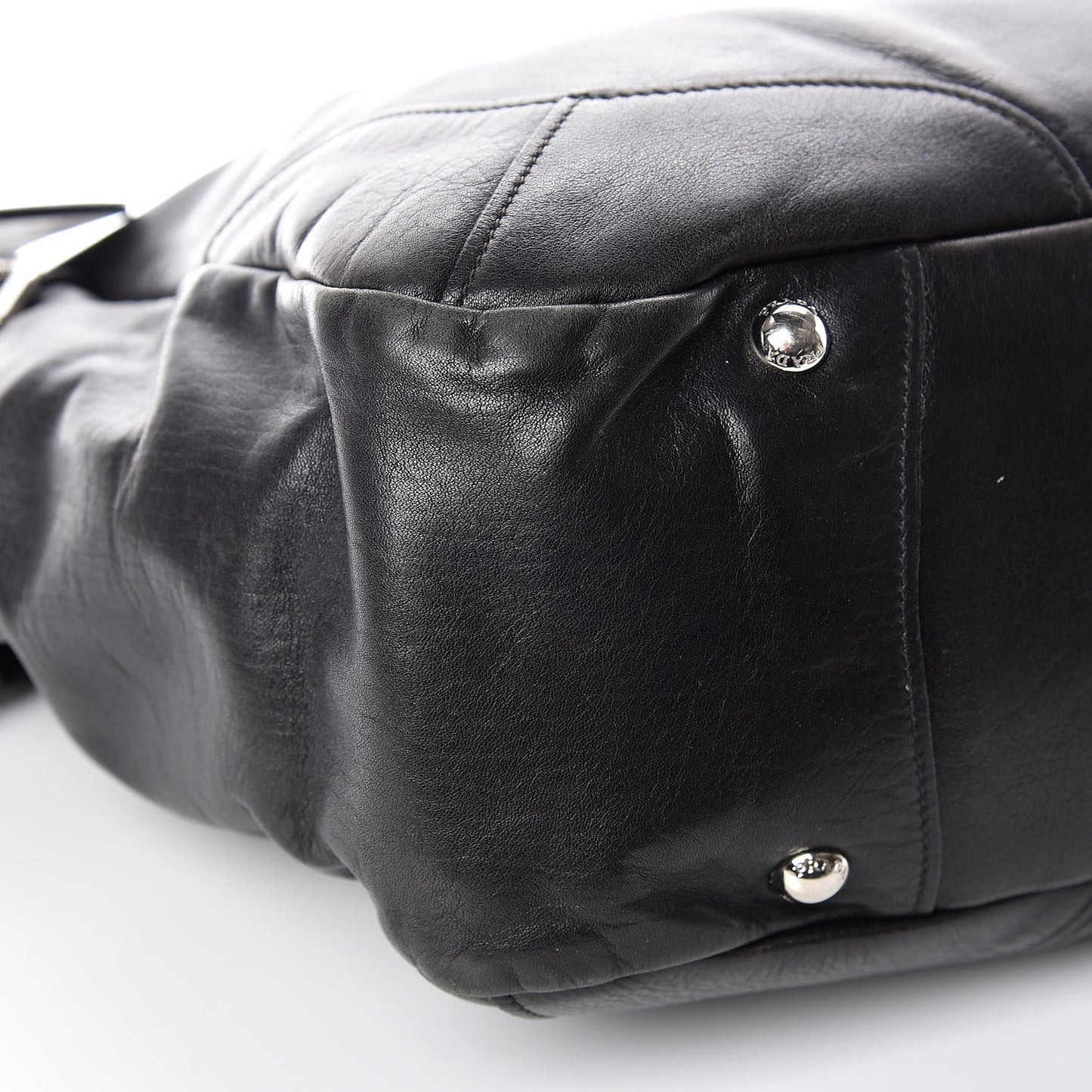Soft Calfskin Two Pocket Hobo Black