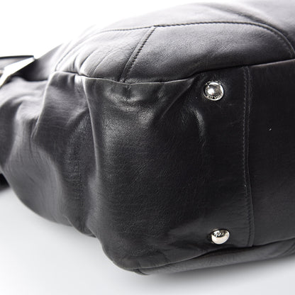 Prada Soft Calfskin Two Pocket Hobo Black 6 of 14