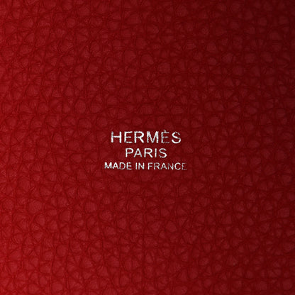 Hermes Taurillon Clemence Picotin Lock 18 PM Rouge De Coeur 6 of 9