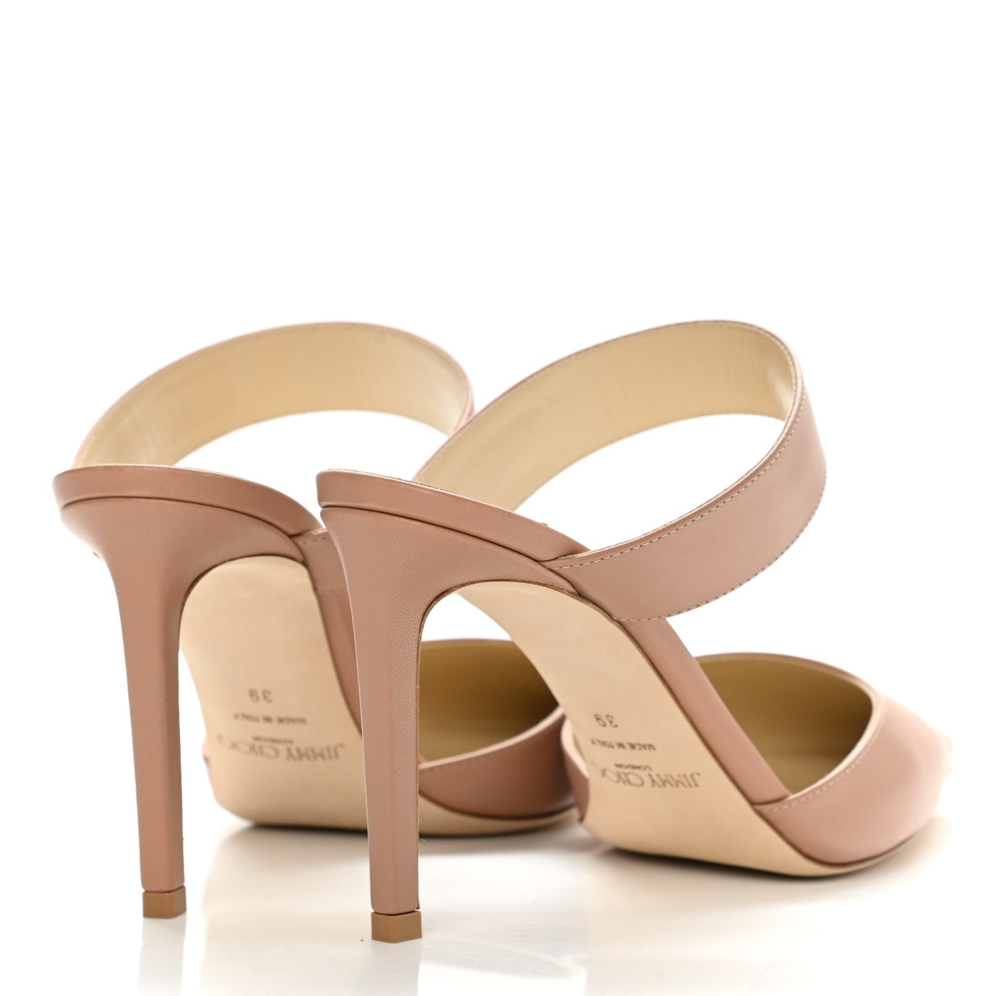 Calfskin Cheri Ankle Strap 85 Pumps 39 Powder Pink