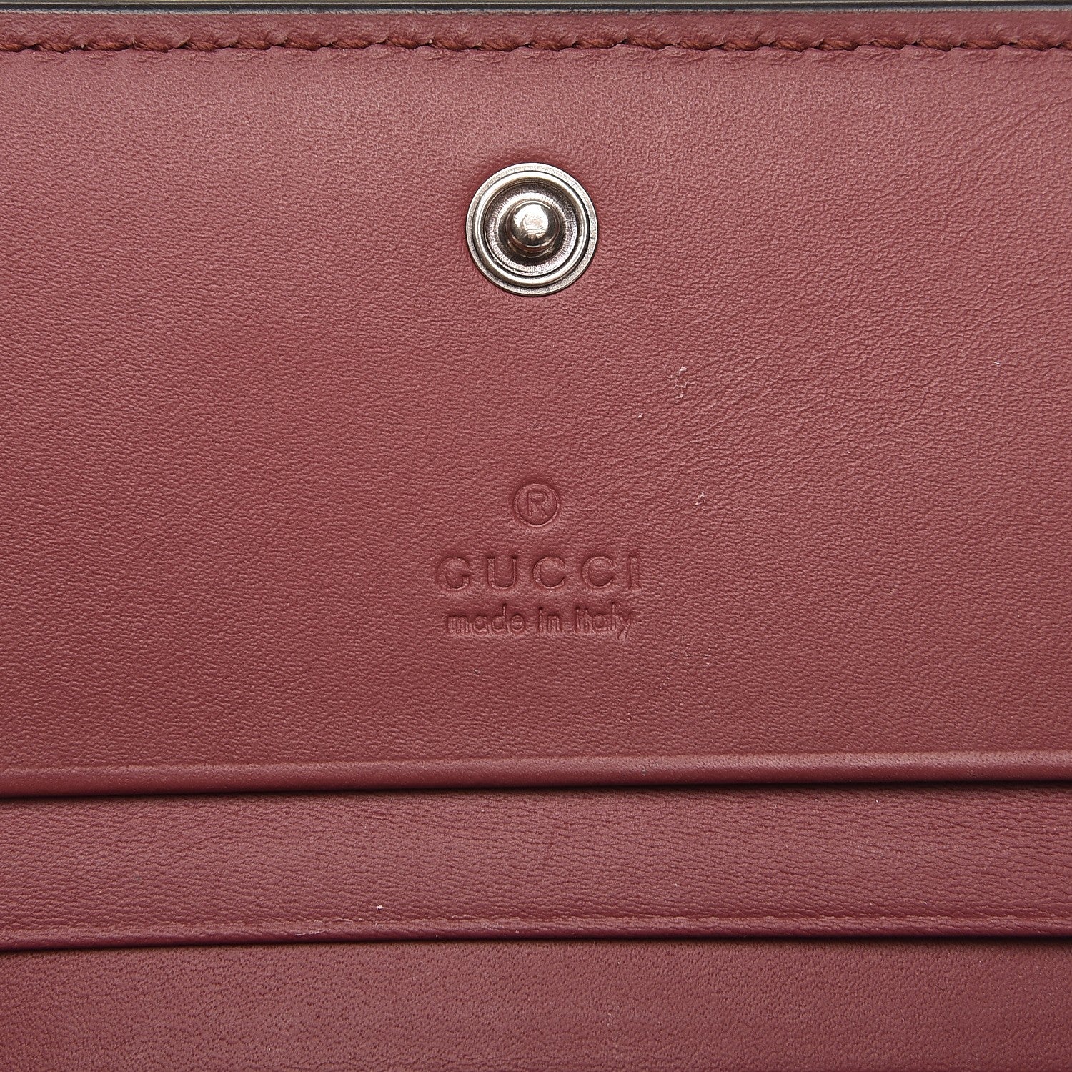 Gucci GG Supreme Monogram Blooms Card Case Wallet Beige Multicolor Dry Rose 6 of 8