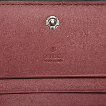 Gucci GG Supreme Monogram Blooms Card Case Wallet Beige Multicolor Dry Rose 6 of 8