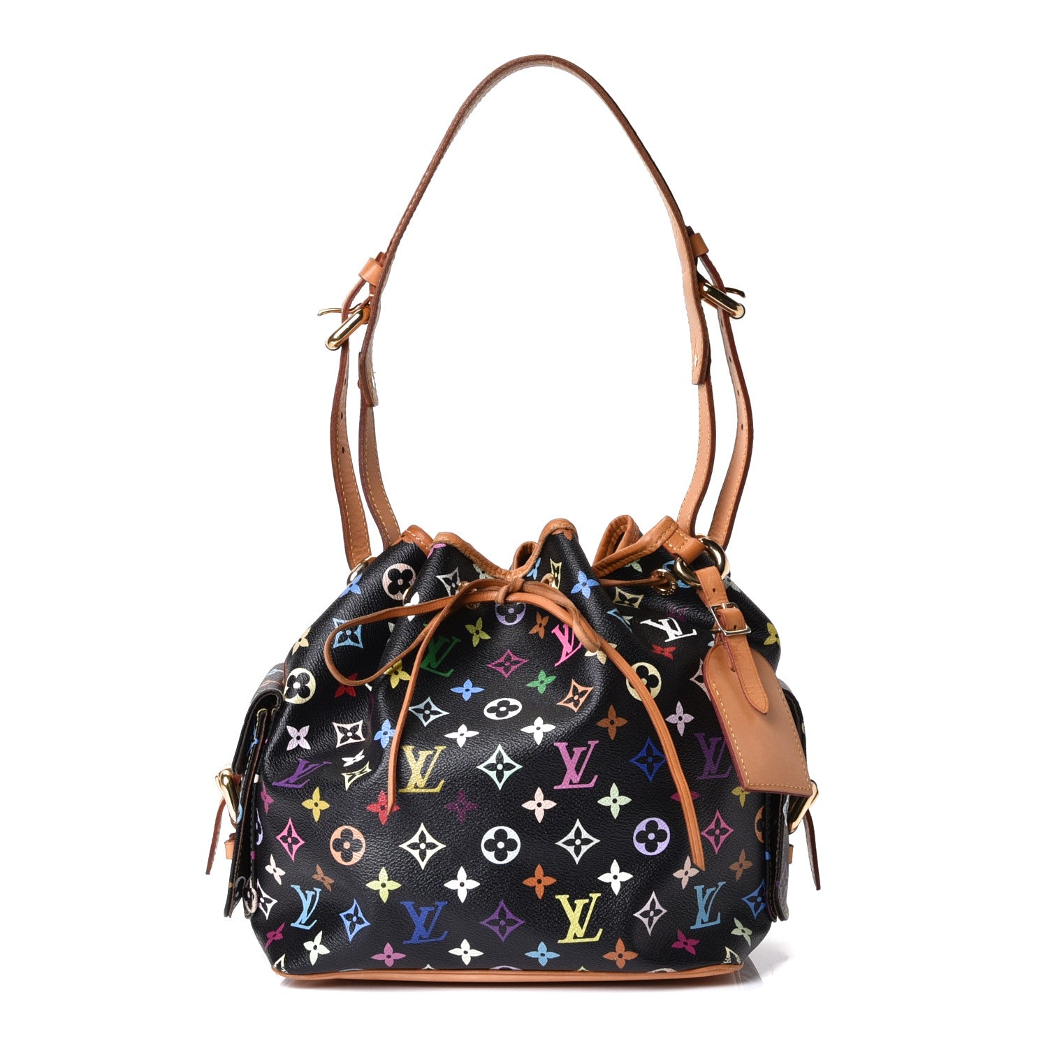 Louis Vuitton Monogram Multicolor Petit Noe Black 1 of 9