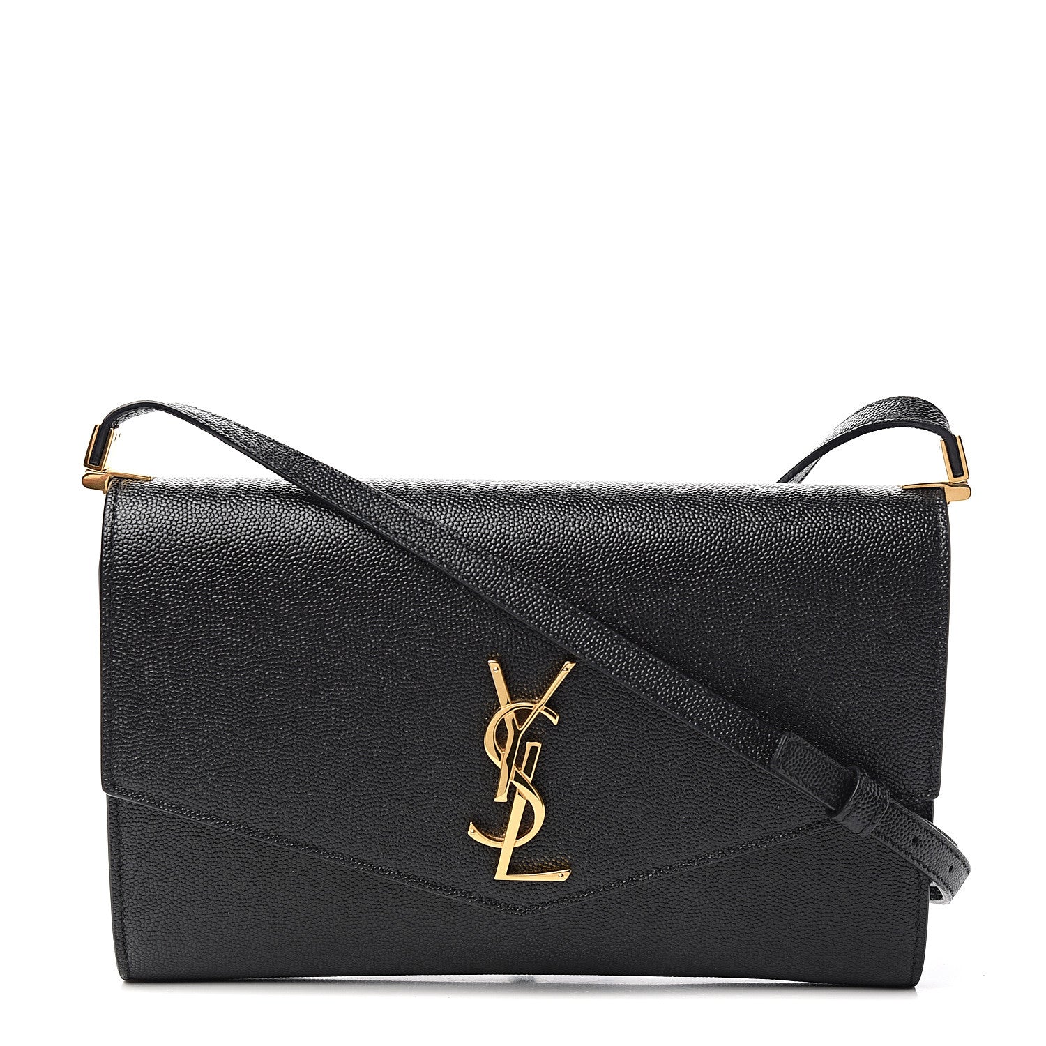 Saint Laurent Grain De Poudre Mini Uptown Crossbody Bag Black 1 of 10