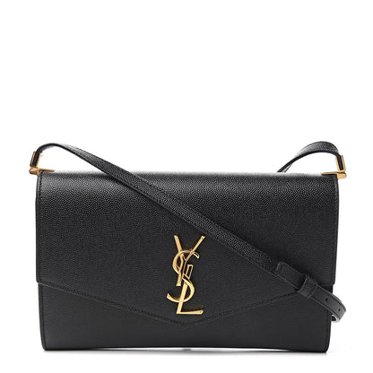 Saint Laurent Grain De Poudre Mini Uptown Crossbody Bag Black 1 of 10