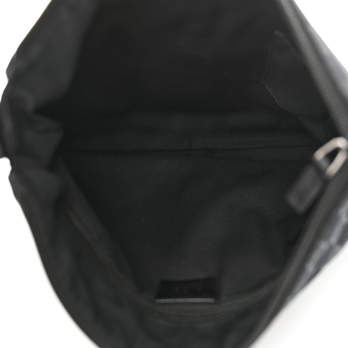 Monogram Calfskin Perforated Medium Flat Messenger Bag Black