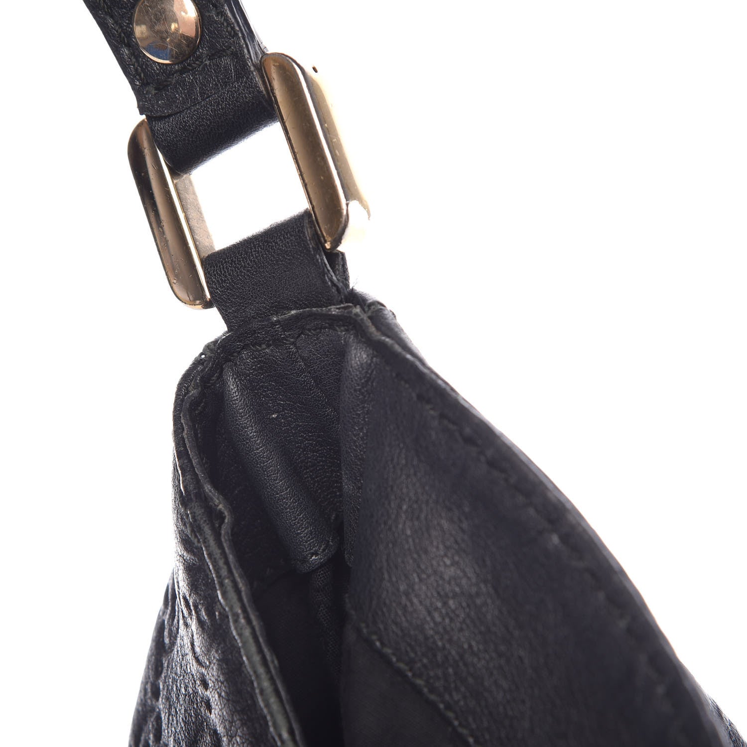 Gucci Guccissima Large New Ladies Web Hobo Black 9 of 12