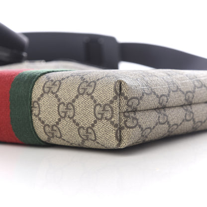 Gucci GG Supreme Monogram Web Messenger Bag Black 7 of 8