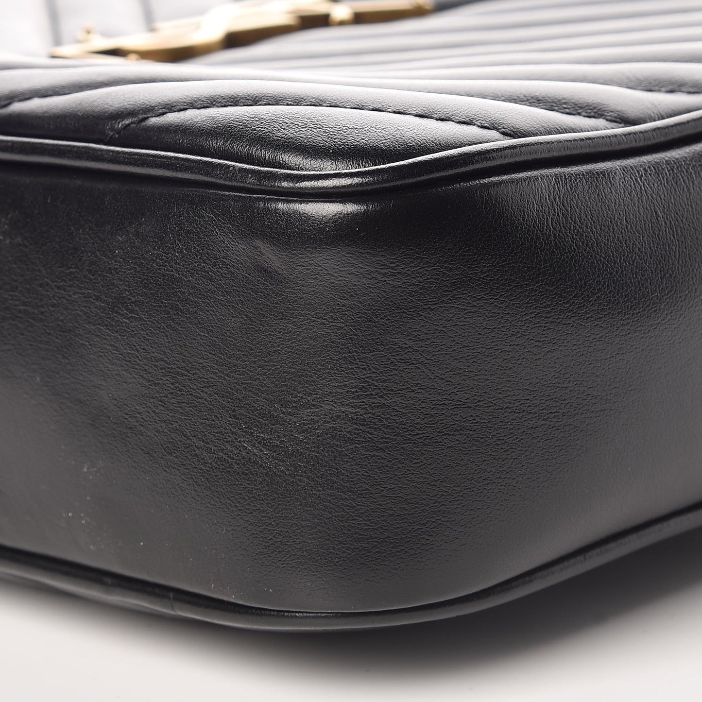 Calfskin Matelasse Monogram Lou Camera Bag Black
