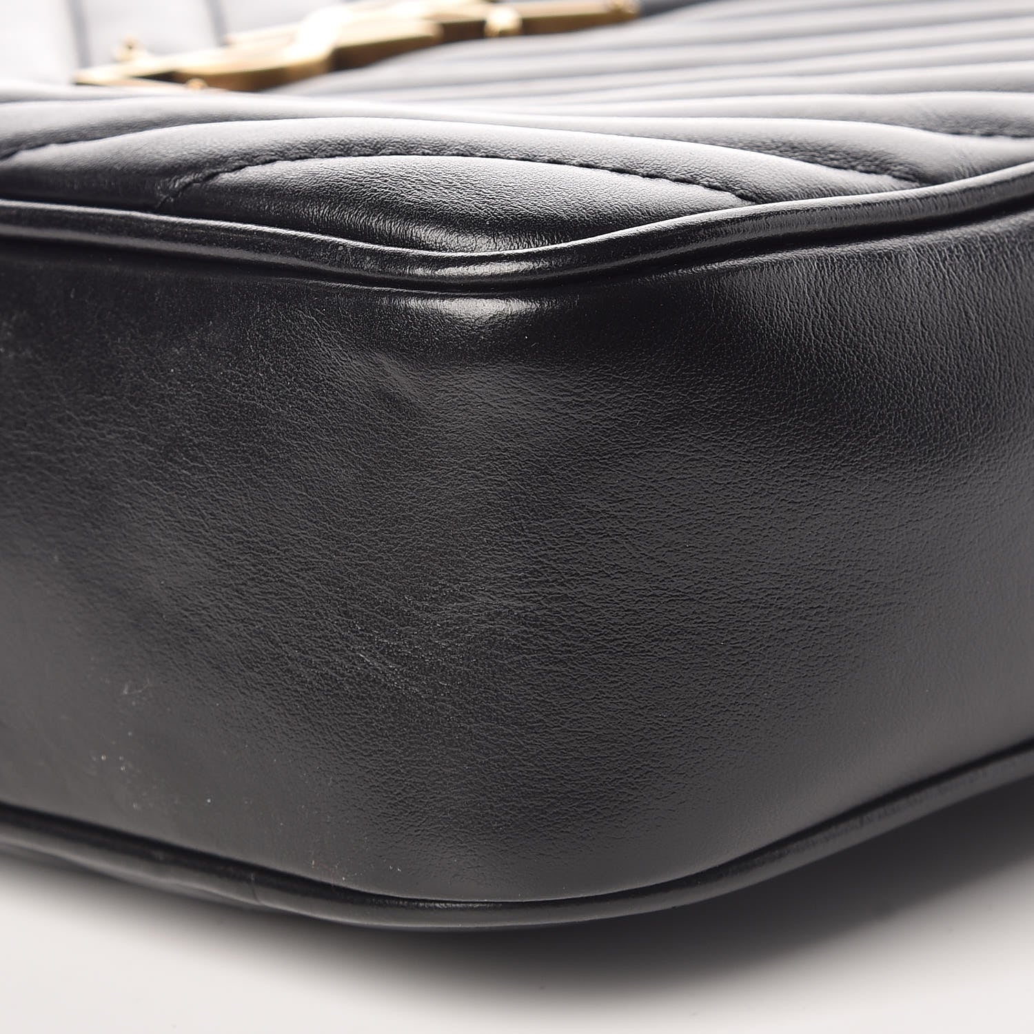 Saint Laurent Calfskin Matelasse Monogram Lou Camera Bag Black 6 of 13