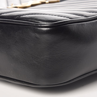 Saint Laurent Calfskin Matelasse Monogram Lou Camera Bag Black 6 of 13