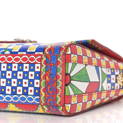 Dolce & Gabbana Dauphine Crystal Embellished Queen of Hearts Print Milennials Shoulder Bag Multicolor 9 of 9