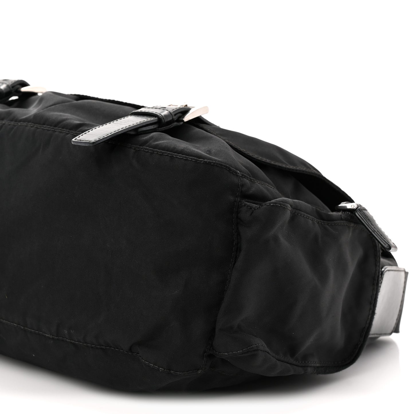 Nylon Vela Sport Messenger Bag Black