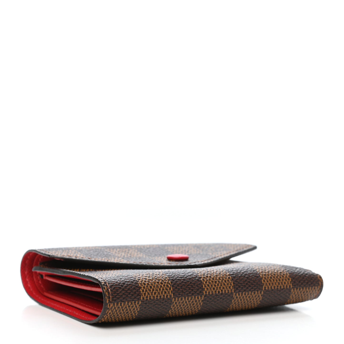 Damier Ebene Victorine Wallet Red
