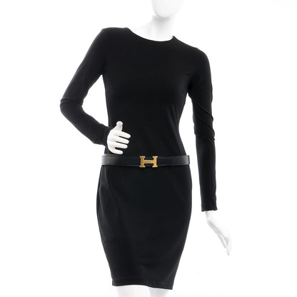 Hermes Box Togo 32mm H Belt 90 Black Gold 2 of 9